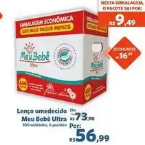 Sam's Club Meu bebê - lenço umedecido oferta