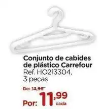 Carrefour Carrefour - conjunto de cabides de plástico oferta