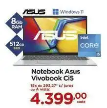 Carrefour Asus - notebook vivobook ci5 oferta