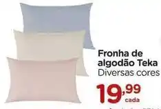 Carrefour Teka - fronha de algodão oferta