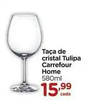 Carrefour Carrefour - taça de cristal tulipa home oferta