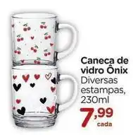 Carrefour De - caneca de vidro onix oferta