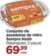 Carrefour Sempre limpo - conjunto de assadeiras de vidro sempre nadir oferta