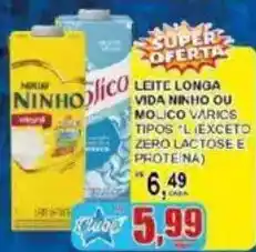 Supermercado Estrela Azul Leite longa vida ninho ou molico varios tipos l lecxto zero lactose e proteina oferta