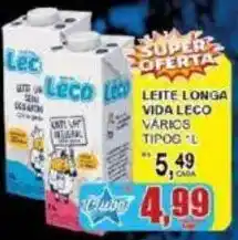 Supermercado Estrela Azul Leite longa vida leco vários tipos oferta