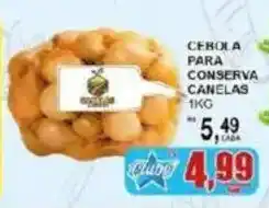 Supermercado Estrela Azul cebola para conserva canelas oferta