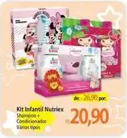 Atacadão Kit infantil nutriex shampoo + condicionador varios tipos oferta
