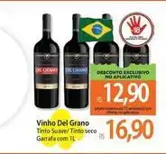 Atacadão Del grano - vinho tinto suave/ tinto seco oferta