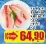 Supermercado Estrela Azul filé de tilápia fresca sem pele oferta