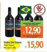 Atacadão Del grano - vinho tinto suave oferta