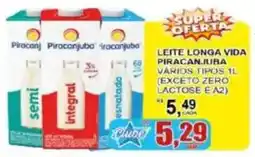 Supermercado Estrela Azul Leite longa vida piracanjuba vários tipos oferta