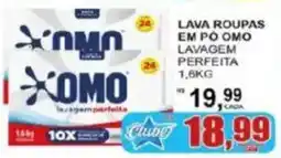 Supermercado Estrela Azul Lava roupas em pô omo lavagem perfeita oferta