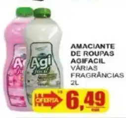 Supermercado Estrela Azul Amaciante de roupas agifacil varias fragrancias oferta