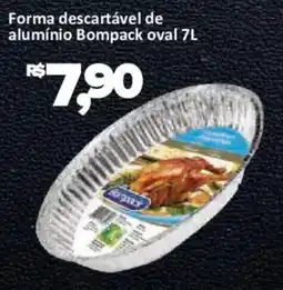 Supermercados Savegnago Forma descartável de alumínio Bompack oval oferta