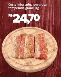 Supermercados Savegnago Costelinha suína pururuca temperada granel kg oferta
