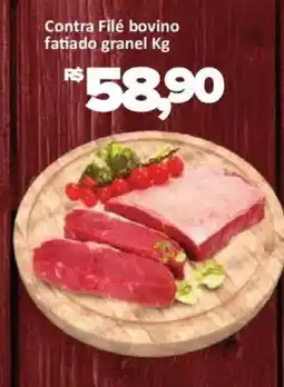 Supermercados Savegnago Contra Filé bovino fatiado granel oferta