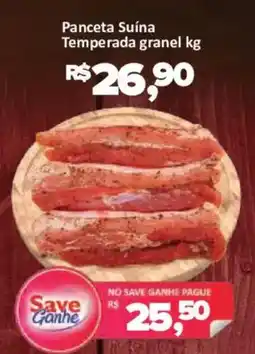 Supermercados Savegnago Panceta Suína Temperada granel kg oferta