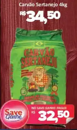 Supermercados Savegnago Carvão sertanejo oferta