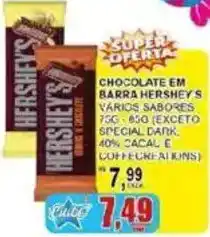 Supermercado Estrela Azul Chocolate em barra hershey's vários sabores oferta