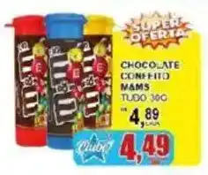 Supermercado Estrela Azul Chocolate confitado m&ms tudo 36g oferta