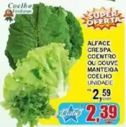 Supermercado Estrela Azul Alface crespa coentro ou couve manteiga coelho oferta