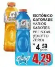 Supermercado Estrela Azul Isotônico gatorade vários sabores oferta