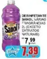 Supermercado Estrela Azul Desinfetante sanol várias fragrâncias oferta