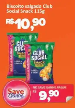 Supermercados Savegnago Biscoito salgado club social snack oferta