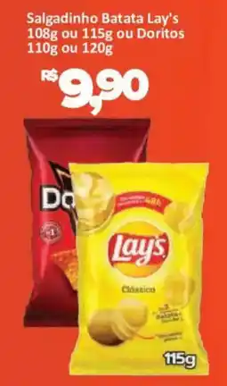 Supermercados Savegnago Salgadinho Batata Lay's ou Doritos oferta