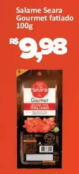 Supermercados Savegnago Salame seara gourmet fatiado oferta