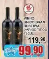 Supermercado Estrela Azul vinho unico gran reserva varios tipos oferta