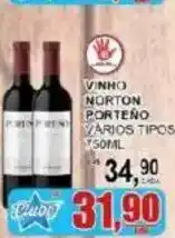 Supermercado Estrela Azul Vinho norton porteño vários tipos oferta