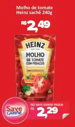 Supermercados Savegnago molho de tomate heinz sachê oferta