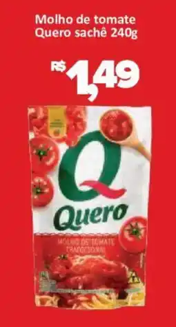 Supermercados Savegnago molho de tomate quero sachê oferta