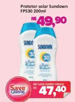 Supermercados Savegnago Protetor solar Sundown oferta