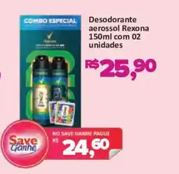 Supermercados Savegnago Desodorante aerossol rexona oferta