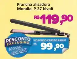 Supermercados Savegnago Prancha alisadora Mondial P-27 bivolt oferta