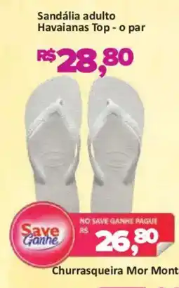 Supermercados Savegnago Sandália adulto Havaianas Top - o par oferta