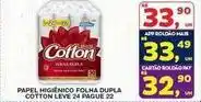 Cotton - papel higiênico folha dupla
