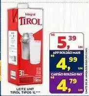 Roldão Tirol - leite uht tipos oferta