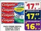 Roldão Colgate - pack creme dental tripla acao oferta