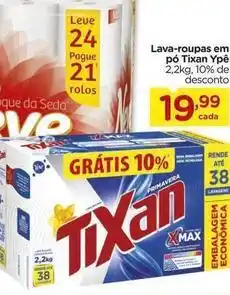 Carrefour Tixan ypê - lava-roupas em pó oferta