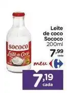 Carrefour Sococo - leite de coco oferta
