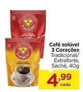 Carrefour 3 corações - café solúvel oferta