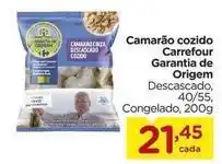 Carrefour Origem - camarão cozido carrefour garantia oferta