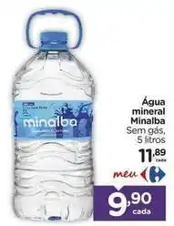 Carrefour Minalba - água mineral oferta