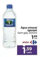 Carrefour Igarapé - água mineral oferta