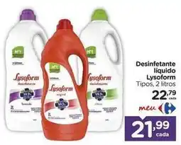 Carrefour Lysoform - desinfetante líquido oferta