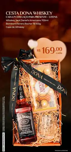 Dona de Casa Cesta dona whiskey oferta