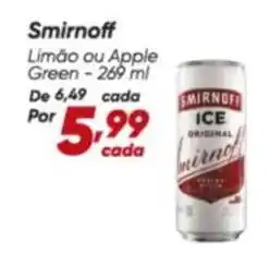 Dia Smirnoff - limoo ou apple green oferta
